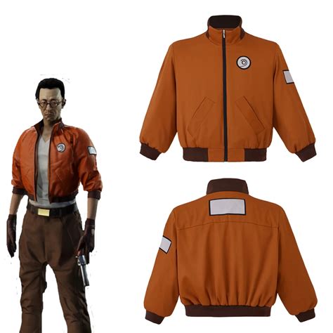 Disco Elysium Cosplay Kim Kitsuragi Jacket Coat Kim's Orange .